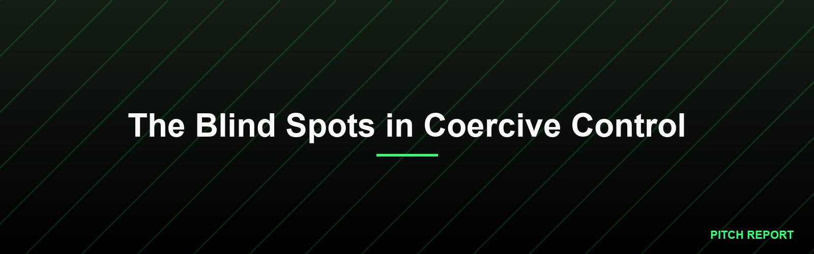 The Blind Spots in Coercive Control